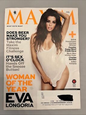 Maxim Magazine - Cover Eva Longoria - Jan/Feb 2014 - Issue 190